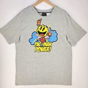 Pac-Man Graphic T-Shirt Mens XL Cotton Blend Arcade Gamer Retro